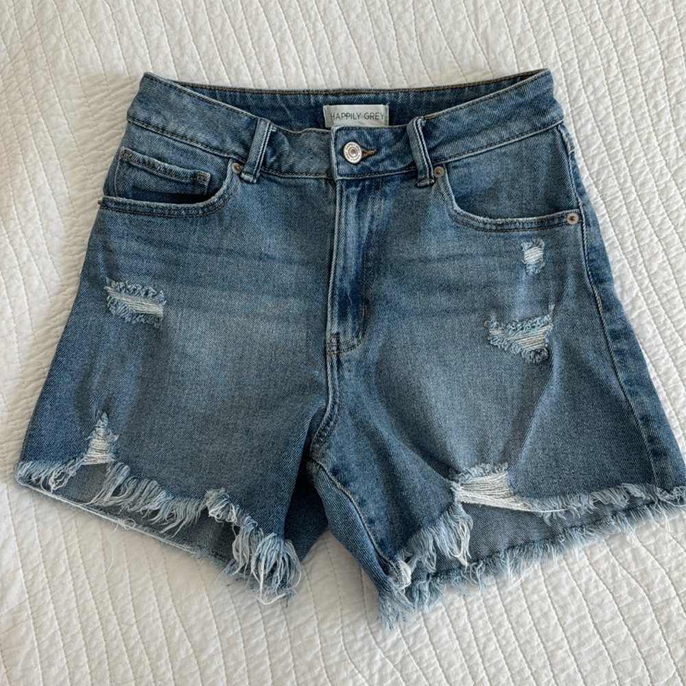 Happily Grey Cutoff Denim Jean Shorts 5/27